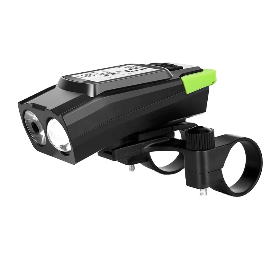 

Flashlight For T6 LED Bicycle Computer Horn USB Bike Light Front 2 Holder Waterproof Cycling Headlight Odometer Accessories