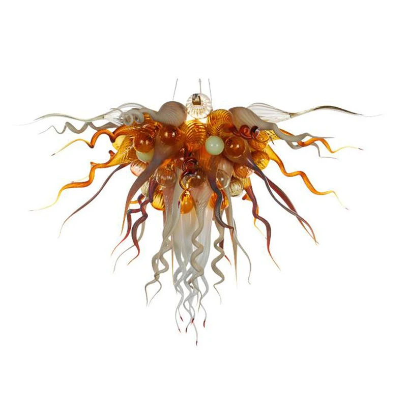 

Colored Murano Glass Ceiling Hand Blown Glass Art Chandelier, Customized color