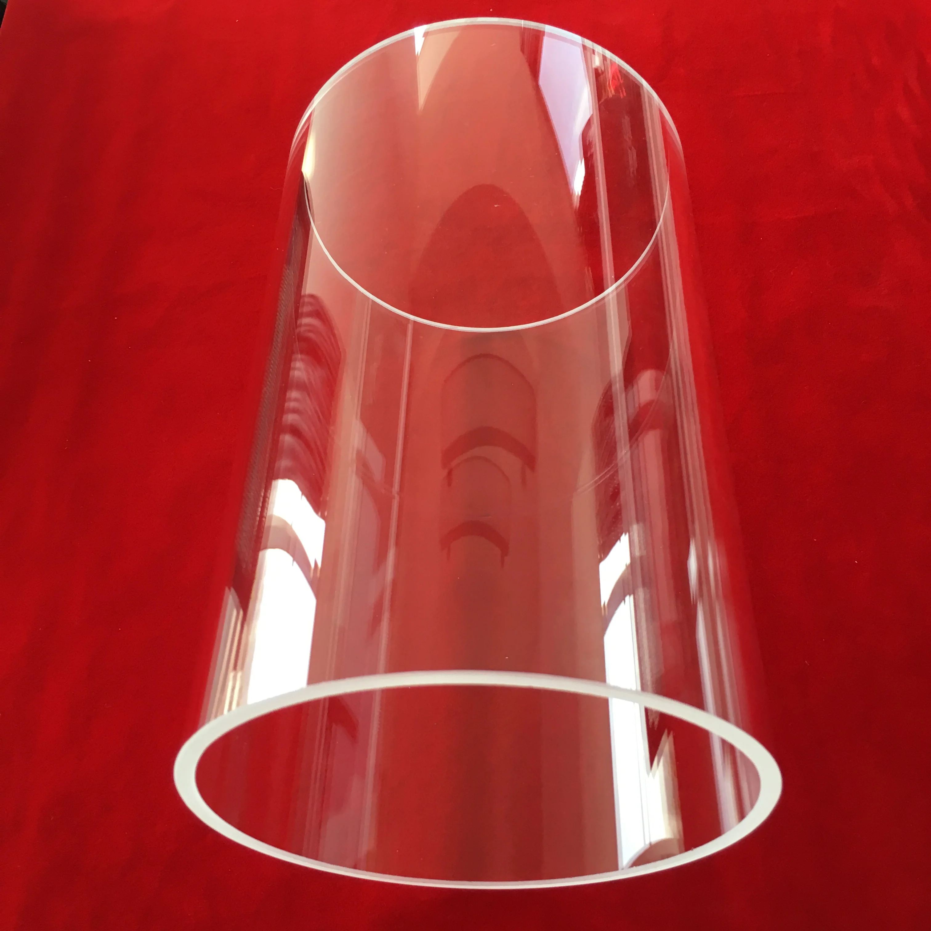 
High quality large diameter clear quartz glass tube 