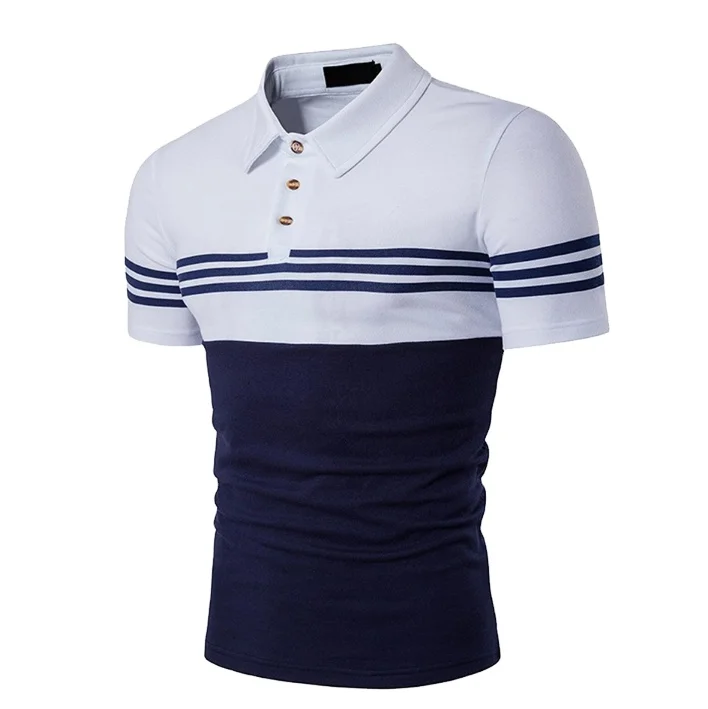 

Nuevo Modelo Camisa Polo Masculina Slim Fit Para Hombre, Stripe