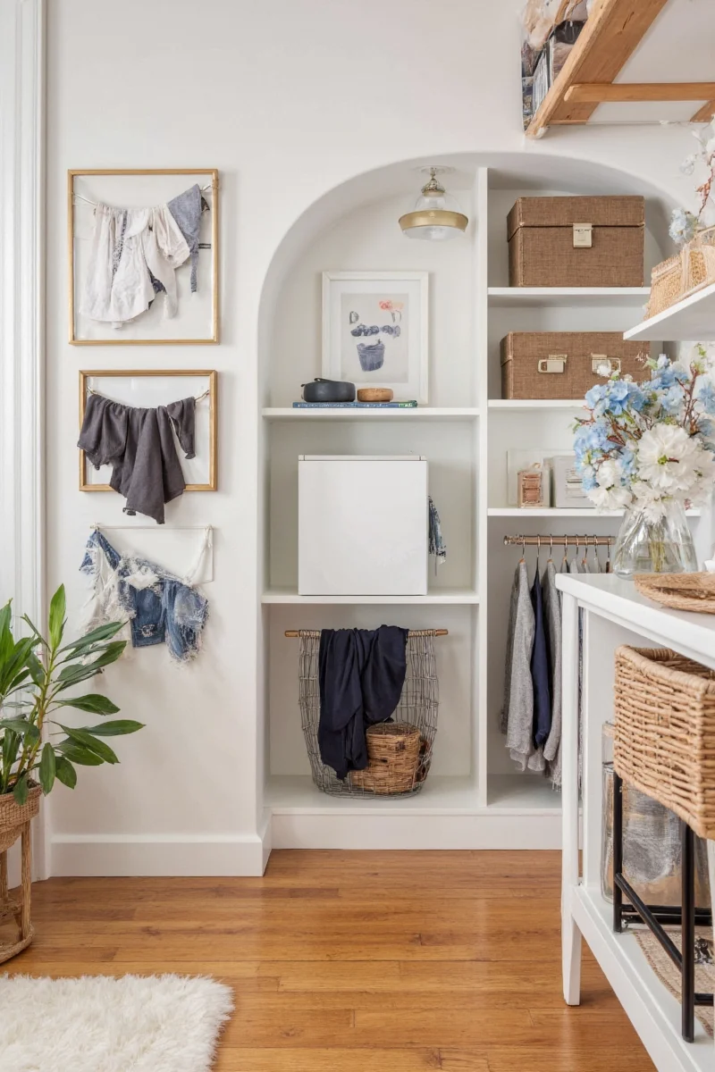 Over-the-door organizer with toys and supplies