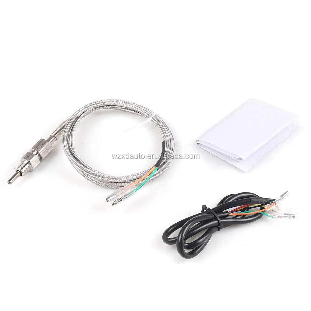 52mm EGT Exhaust Gas Temperature Gauge – 7-Color LED Pointer, 400-2200°F, With Probe
