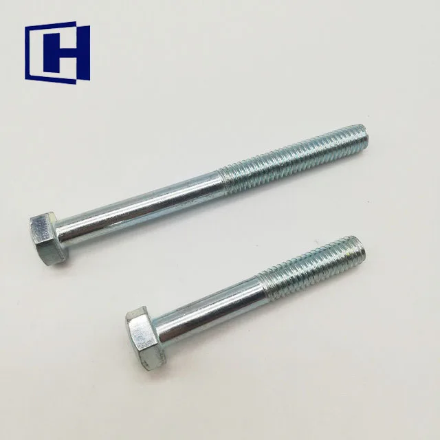 
Hex Head Screw Hex Head Bolt DIN931 DIN933 Grade 8.8 Black Hex Bolt and Nut M8 M10 M12 M16 M20 M24 