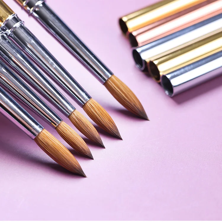 

2021 Custom style 100% kolinsky Acrylic Nail brush For nail Art