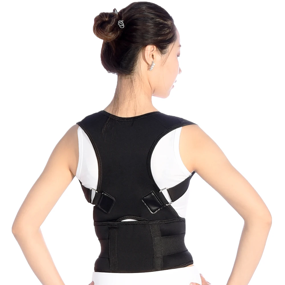 

Easy Operate Medical Device Body Shaper Posture Corrector Vest, Black or customized color