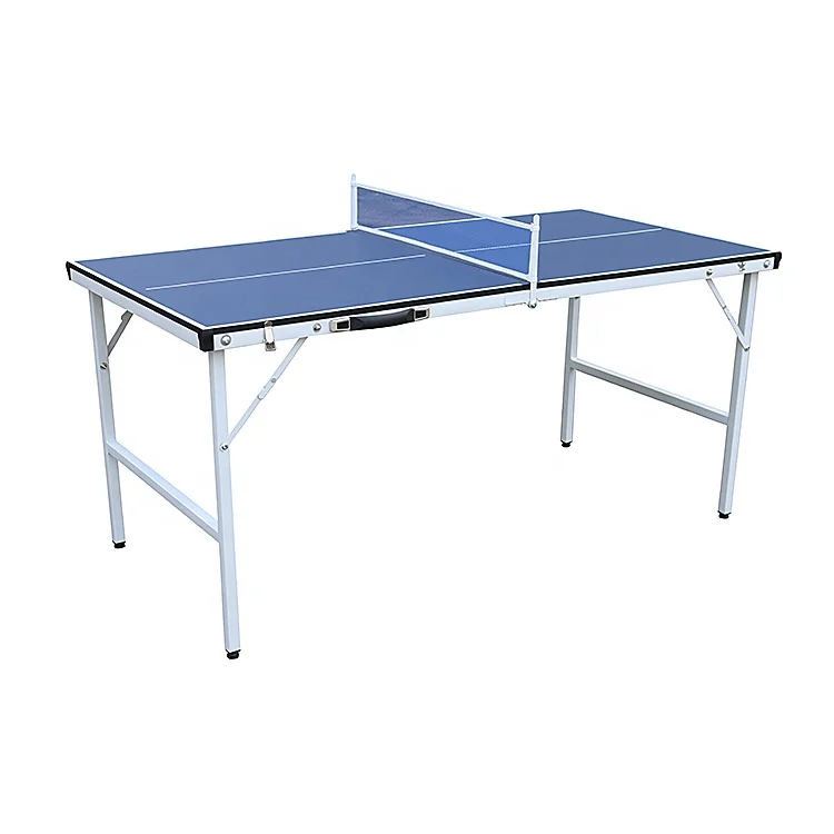 

Factory Direct Sale High Quality Latest Design Portable Folding PingPong Table Indoor Mini Table Tennis Table Set, Blue/customized