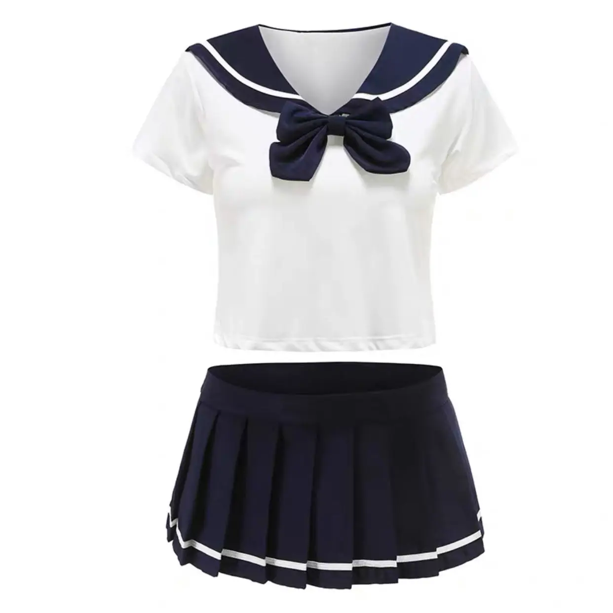 

New Embroidery Jk Uniform Short-sleeved Sexy Sailor Suit Japan Korean Version