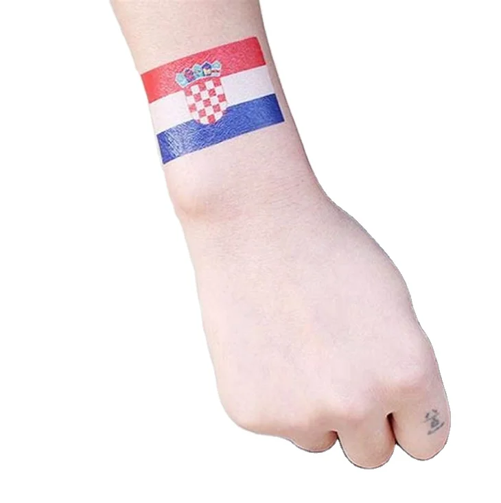 

Football fans face tattoo Marathon games national flag tattoo for soccer football game fans arms temporary tattoo sticker, Cmyk printing