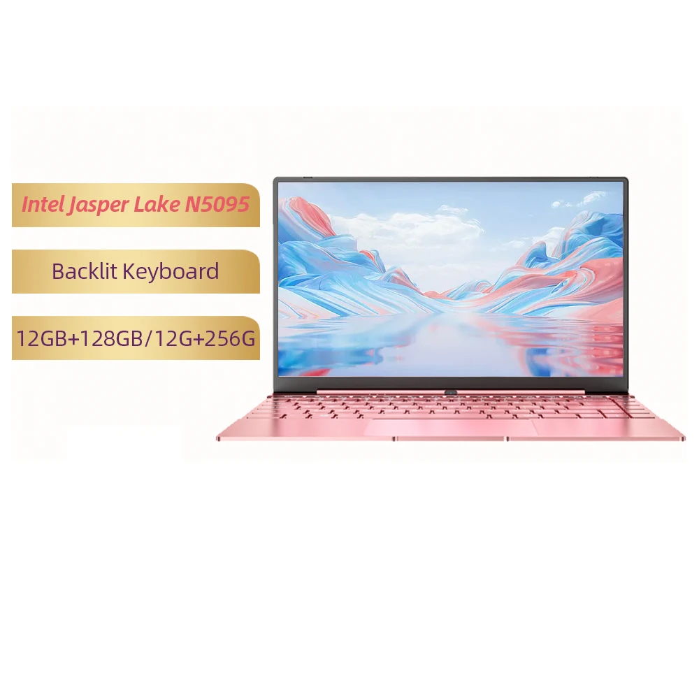 

14.1 inch Laptop Intel Celeron N5095 1920x1080 DDR4 12GB RAM 256GB SSD Backlit Keyboard Win10 Computer PC Notebook