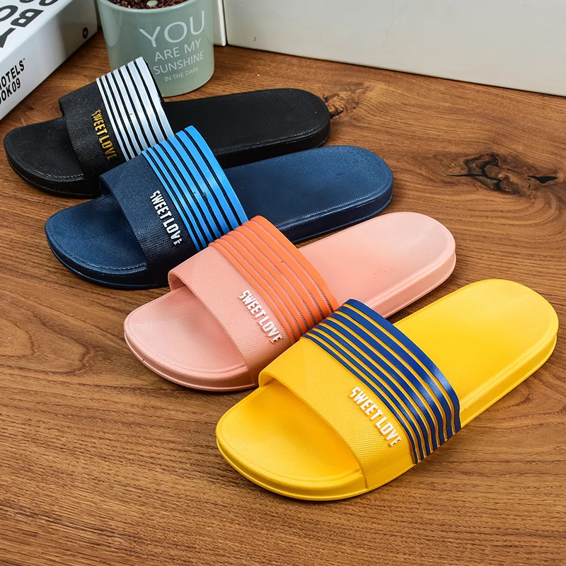 

HN4450 New PVC bottom household light bathroom slippers outdoor slippers, At your request