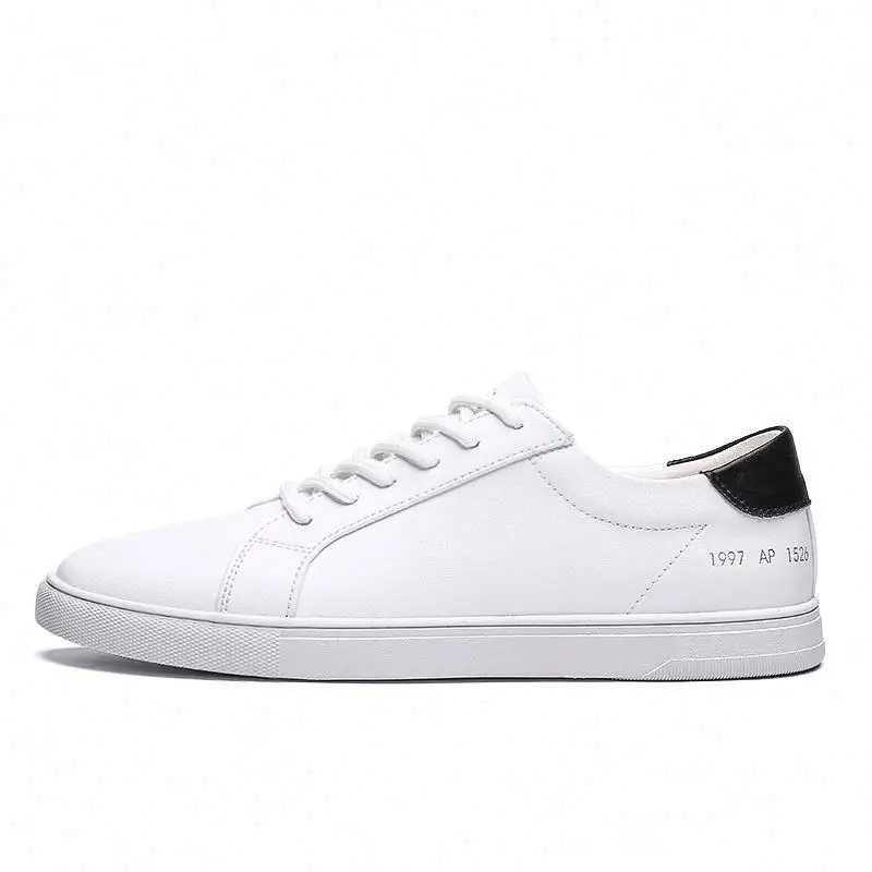 

2021 Small Moq Custom Logo Genuine Leather Men White Casual Shoes Sneakers Mingxing