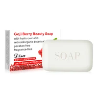 

100g Handmade Soap Whitening Blackhead Removal Bath Shower Scrub Hands Face Skin Care Clean Soaps Goji Berry Beauty Soap