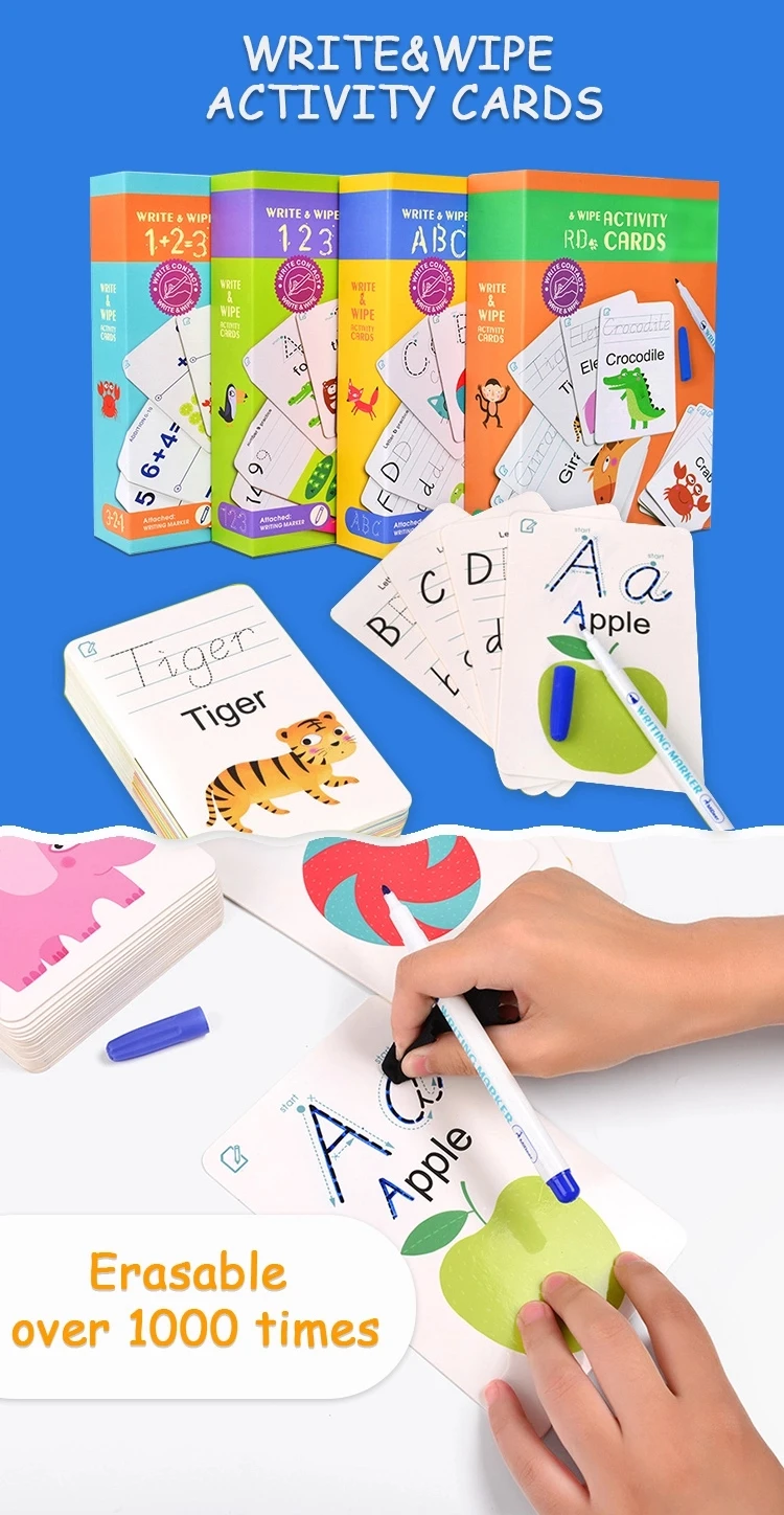 Paper Memory Card Game Flashcards Educational Multiplication Alphabet