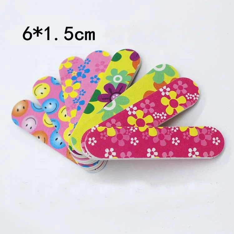 

New Arrival Mini Floral Nail File Double Side Travel EVA Nail Manicure Polish Tool, Multi colors