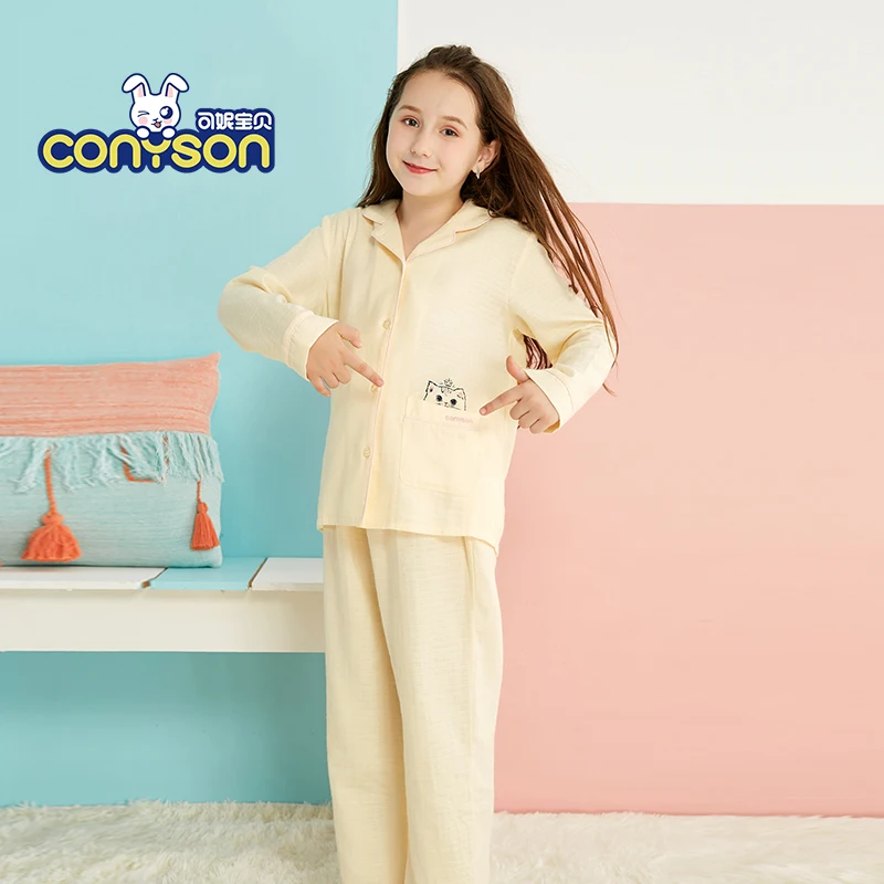 

Custom Girl Sleepwear Set Pijamas Girls Kids Pajamas 100% Cotton Kids Summer Pyjamas 19/128