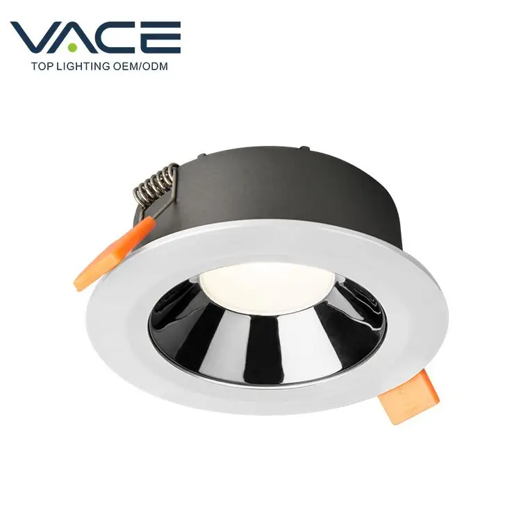 Different Optional Surface Rings Ip20 Waterproof 4w 7w Recessed SMD LED Down Light With Biuld-in Driver