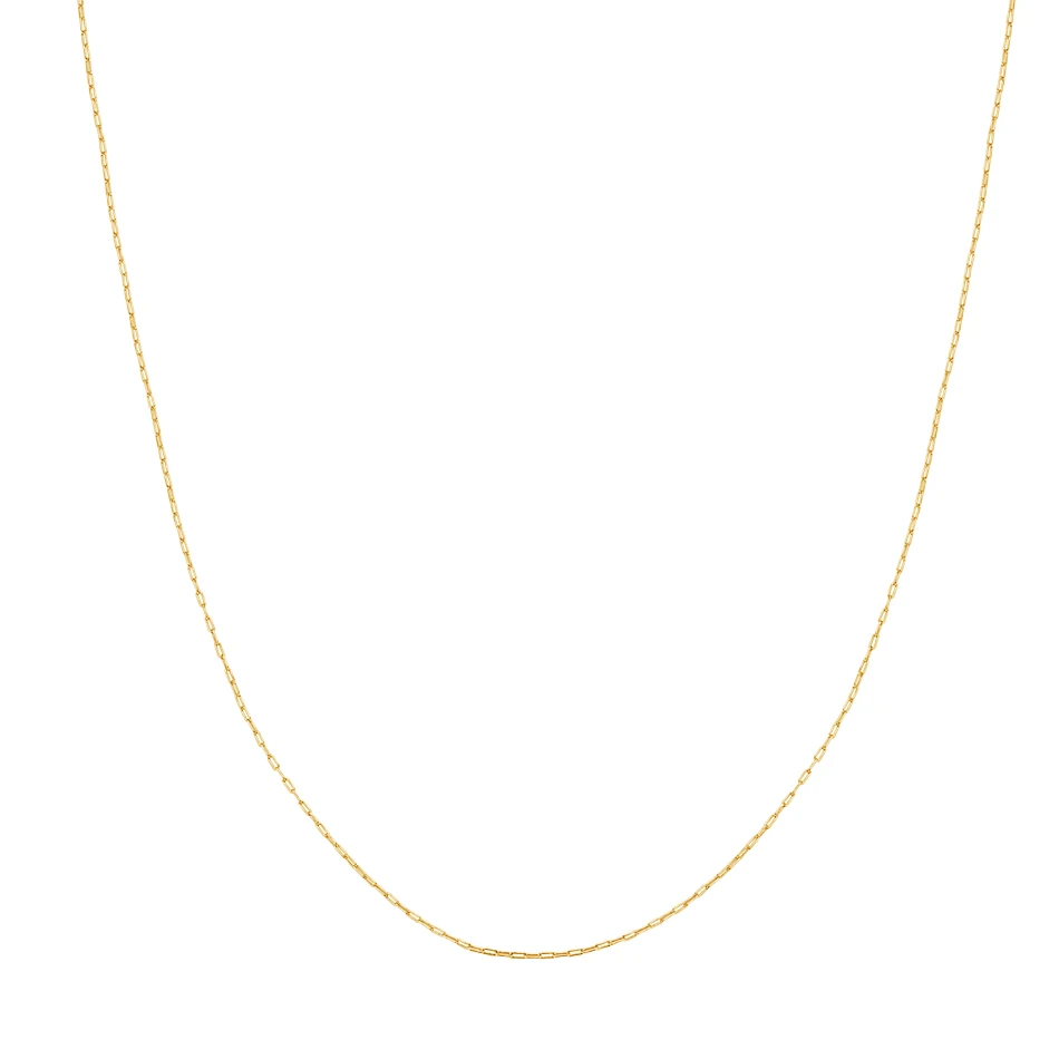 

Minimalist Jewelry 925 Sterling Silver Wholesale 18k Gold Plated Chain Necklace