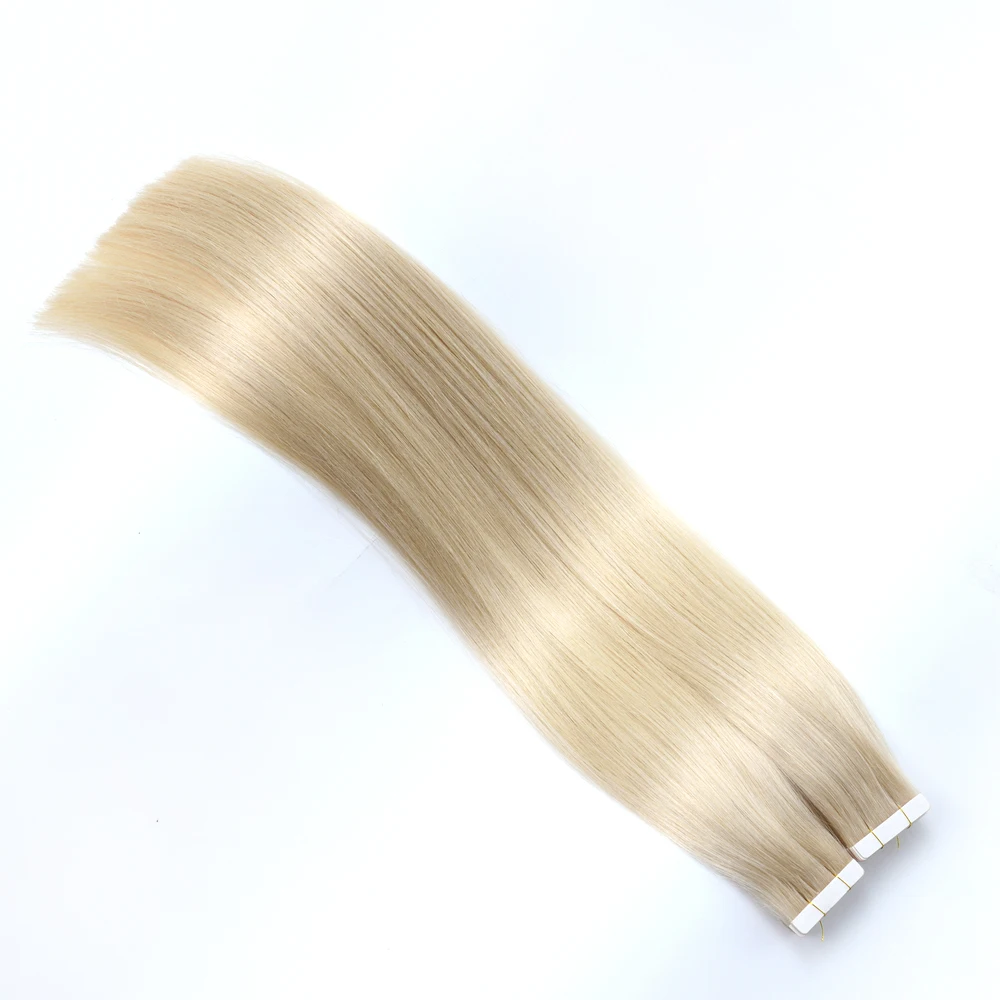 

Wholesale 2.5g/pcs blonde color tape hair high quality remi hair extensions