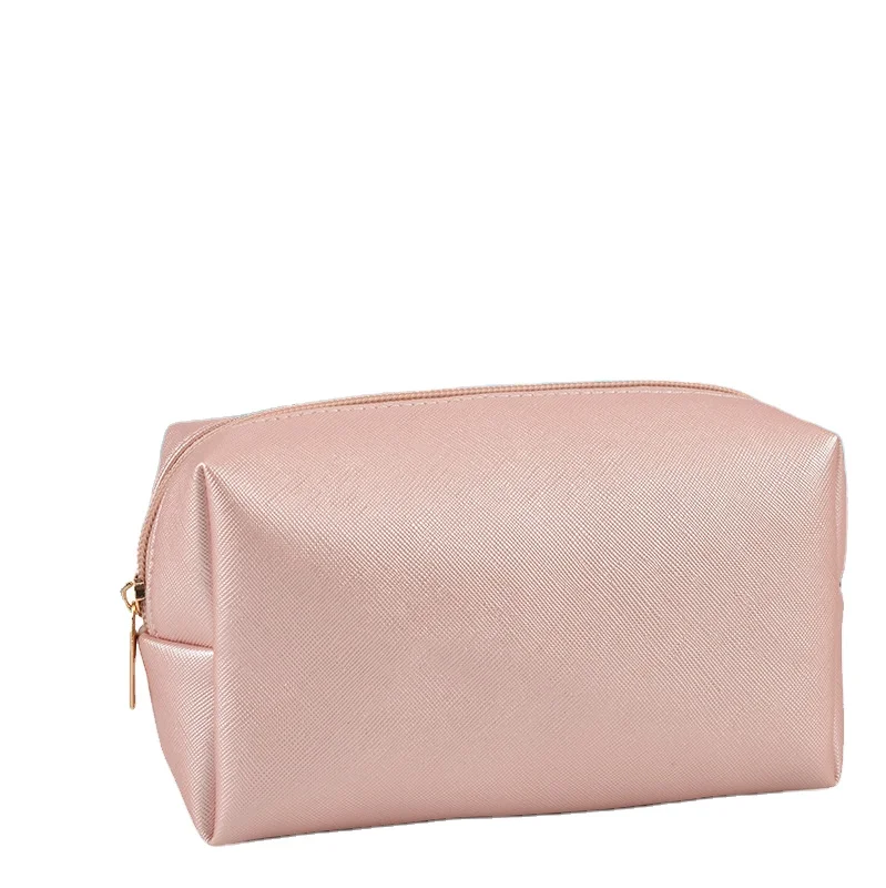 

Trending 2021 fashion Customized logo pu waterproof colorful small cosmetic bag makeup bag, Customized color
