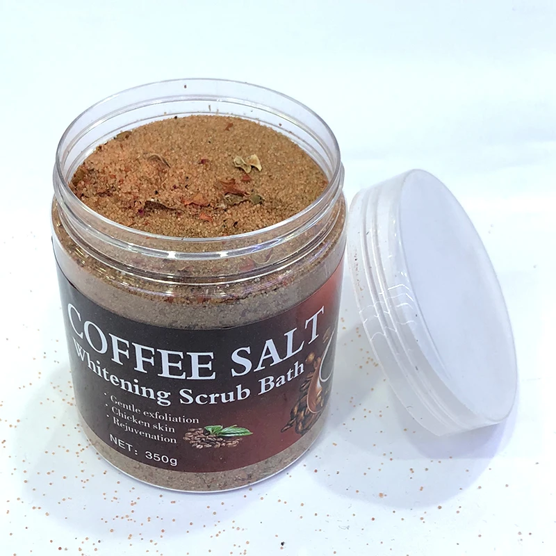 

AH Organic Cleansing Exfoliating Whitening Sea Salt Coffee Body Scrub for Women