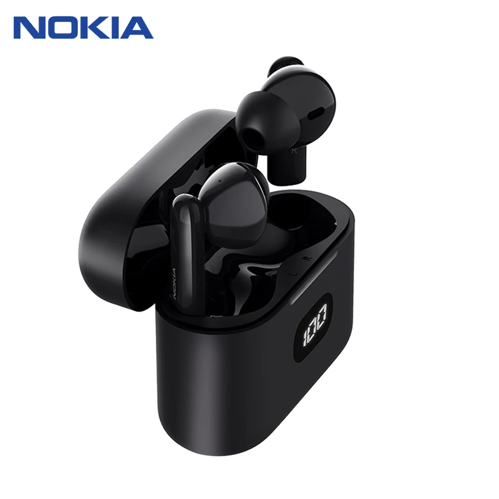 

Nokia E3102 TWS BT5.1 Earphones HIFI Stereo Wireless Headphones ENC Noise Cancelling Headset LED battery display With Mic