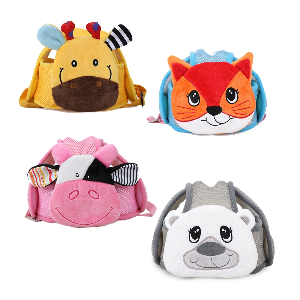 

Plush animal Protective baby Head Safety helmet fall protection Hat for walking D140, Colorful