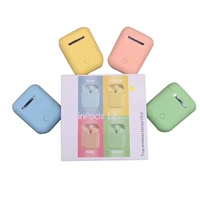 

New macaron colorful i12 tws earphone audifono true wireless earphone earbuds headset for iPhone Samsung Inpods 12