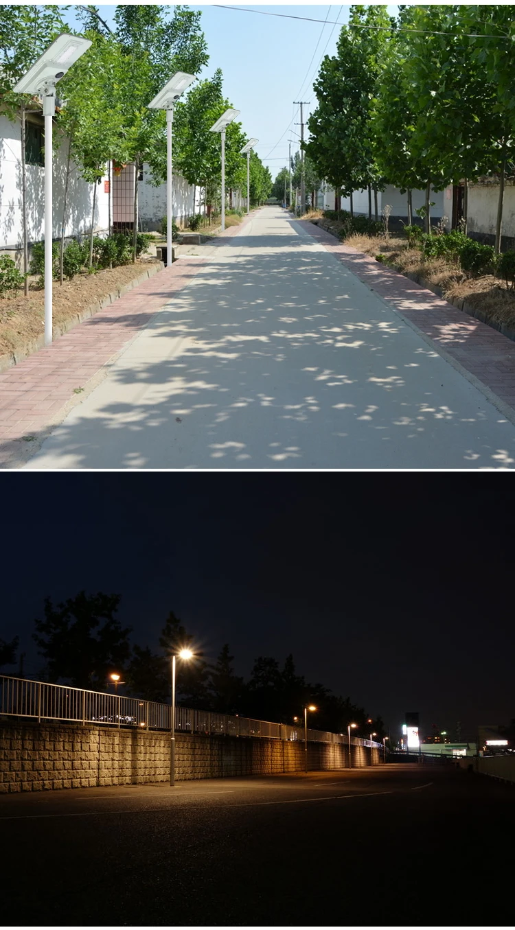 Energy saving waterproof outdoor ip65 smd 40w 60w 120w 180w integrated all in one led solar street lamp