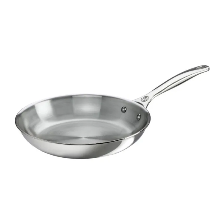 

Non Stick Stainless Steel Frying Wok Pan With Cast Steel Handles