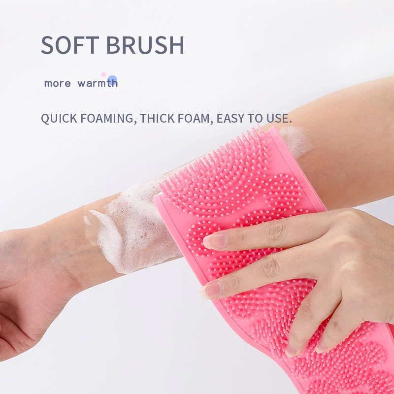 Silicone Scrubbing Towel Back Rub Long Back  Celebrity Hot Style