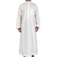 

wholesale Popular white colors Qatari traditional Arab men's worship robe in the Middle East islamic clothing for men