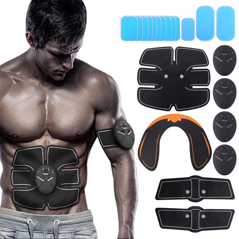 

EMS Abdominal Muscle Stimulator Trainer USB Connect Abs Fitness Equipment Weight loss Muscles Toner Slimming Massage