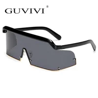 

GUVIVI FDA&CE Unisex polarized Sunglasses new model Oversized rimless sunglasses