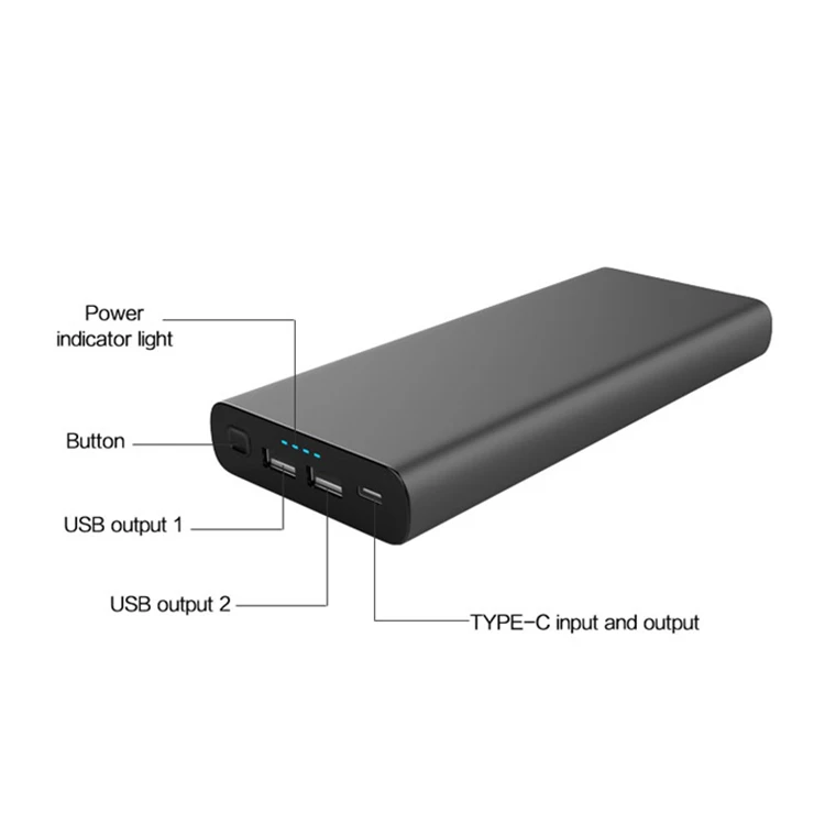 

26800mah Large Capacity Power Bank 87w Max PD Fast Charging Mobile Battery Charger Powerbanks for Laptop
