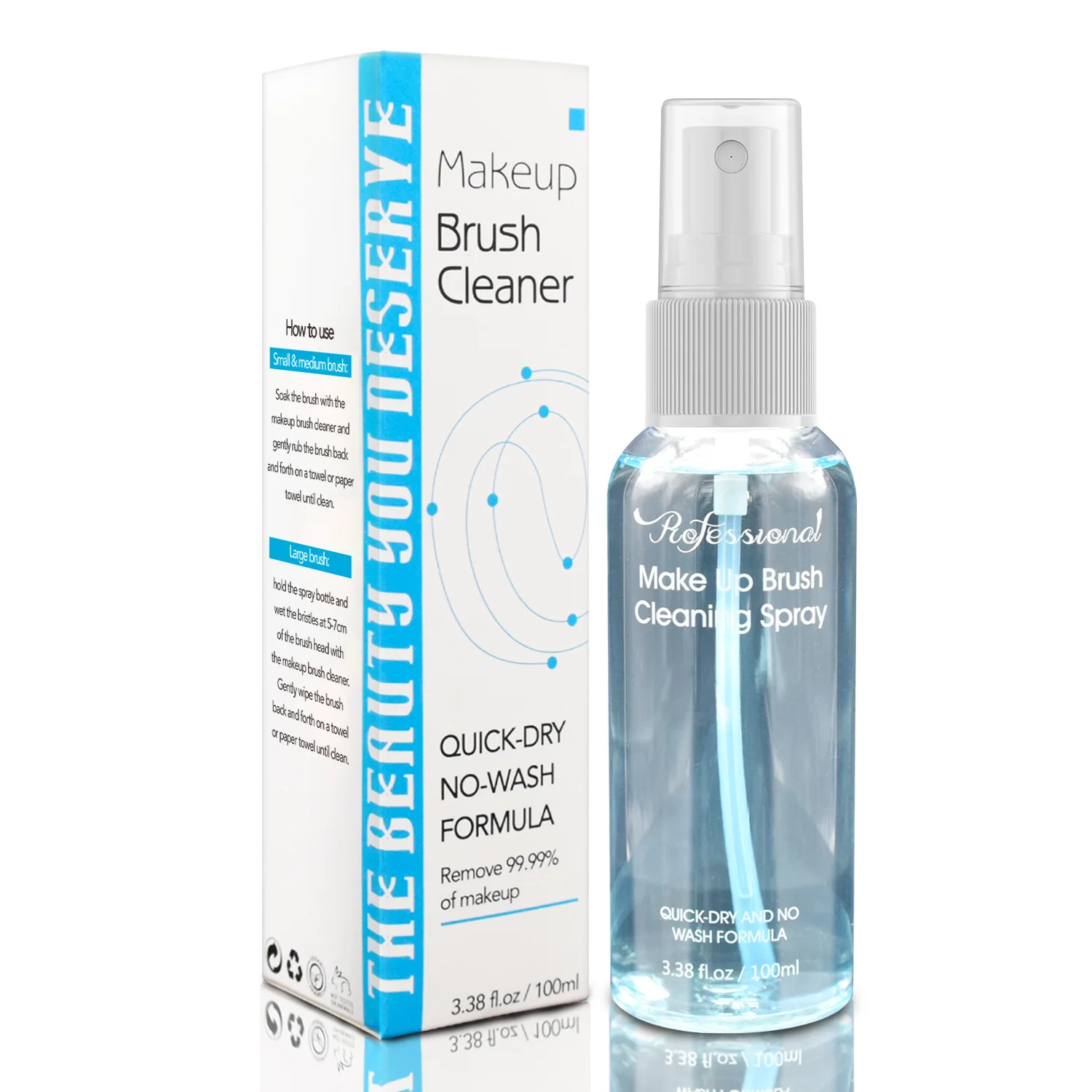 

Makeup Brush Cleaner Spray Private Label Liquid Make Up, 3 colors