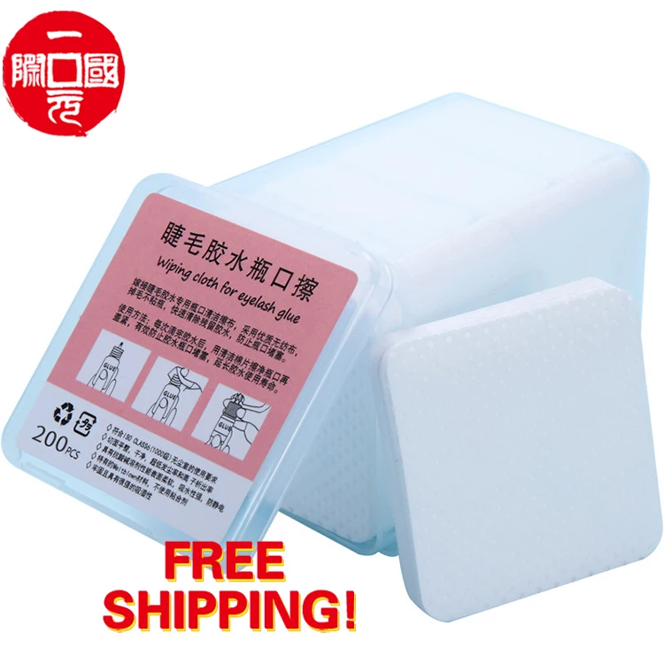 

Private Label Eyelash Extension Glue Nozzle Cleaning Wipe Pad for Extend Glue Shelf Life, Any color