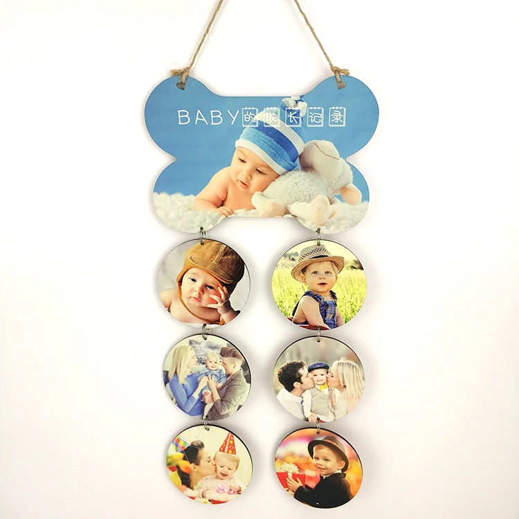 

Factory Directly Wholesale Hanging Interior Decorative Stand wood custom sublimation Wall Art Decor, Gloss white or matt white