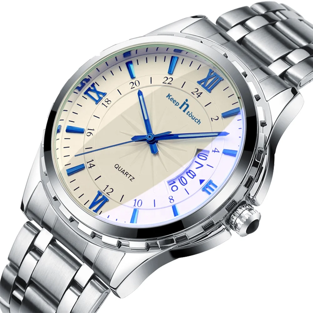 

Top selling business watch luxury stainless steel mens watches