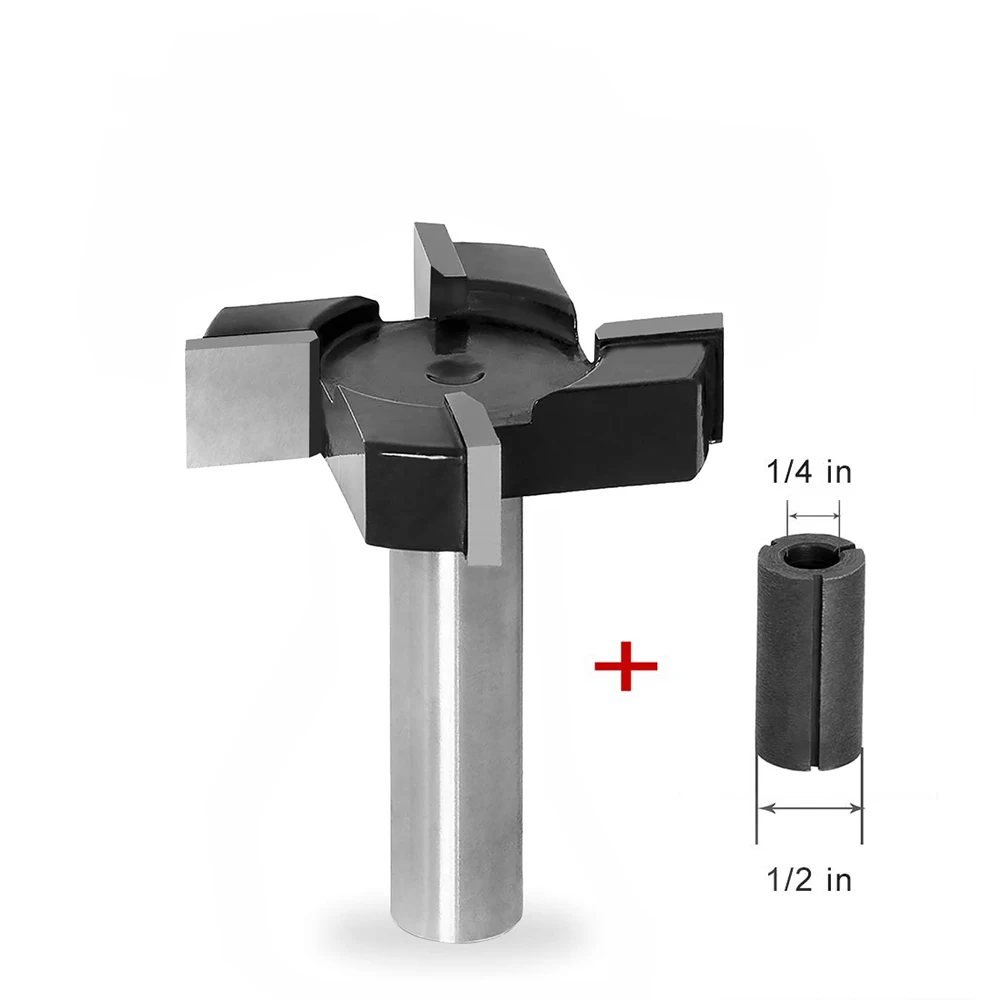 

LIVTER 4 wings carbide cnc surface woodworking router bits, milling router bit, end mill cutter planing tool