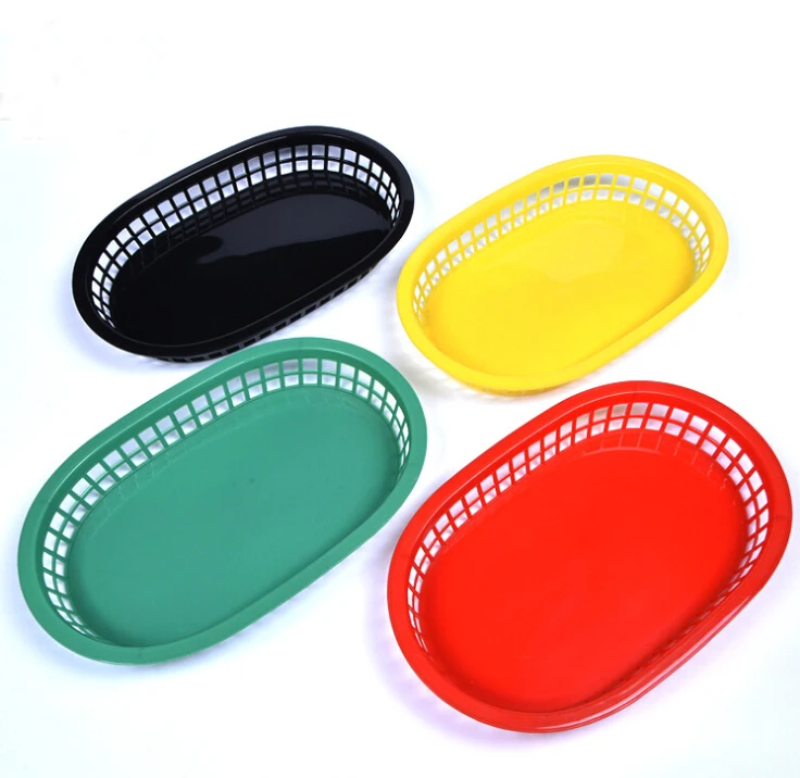 Plastic Basket Snack Dishes French Fries Basket Nontoxicl Fast Food Tray Big/small 10pcs Buy