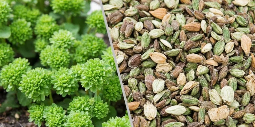 Side-by-side fresh and dried herbs comparison