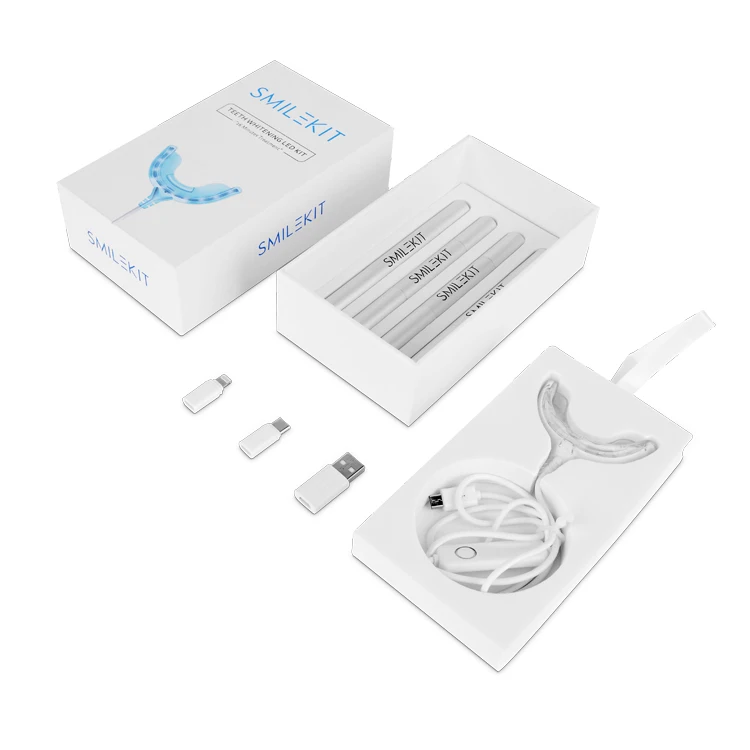 

smilekit Factory Professional Wholesale phone connected teeth whitening kit usb