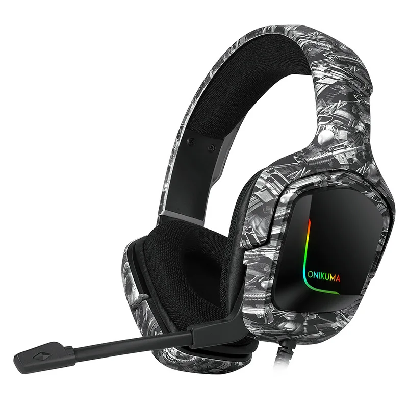 

Free Sample ONIKUMA K20 Gun Pattern Camouflage RGB Light USB Tactical Gaming Headset