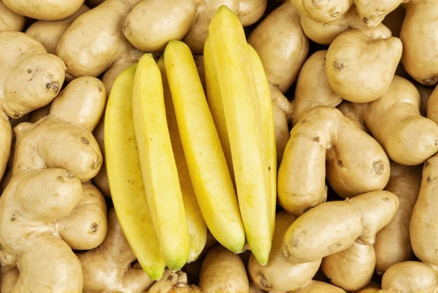 Various methods of storing ginger including whole root, sliced pieces, and frozen grated ginger