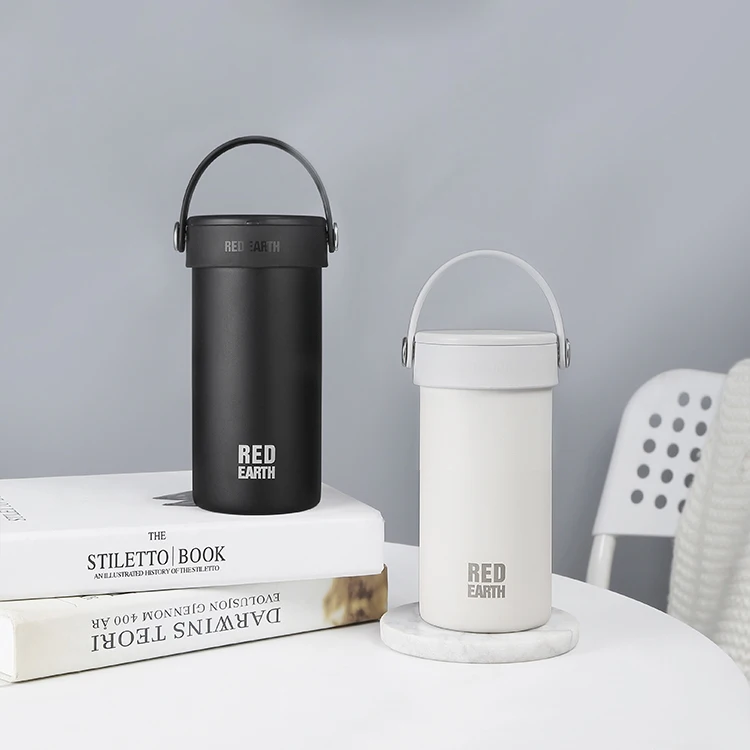 

Wide Mouth handle portable hiking cycle easy Insulated 18/8 Stainless Steel Water Bottle Powder Coated Sports Bottle