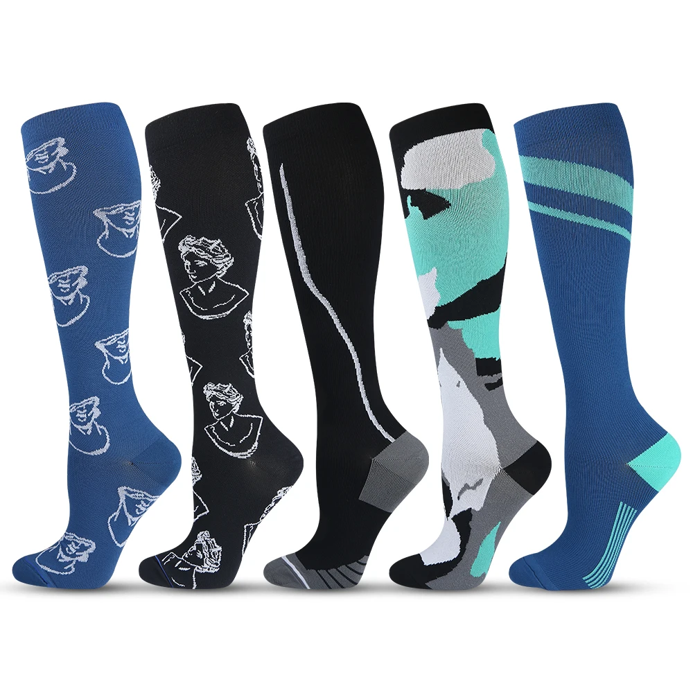 

Unisex Compression Socks Flight Travel Anti-Fatigue Knee High Stockings Anti Fatigue Magic sock, Custom color