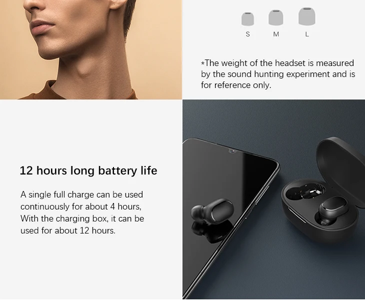 Global Version Xiaomi Mi True Wireless Earbuds Basic 2 Redmi AirDots 2 BT5.0 Headphones With Mic Handsfree Mi Earphone Earbuds - ANKUX.COM