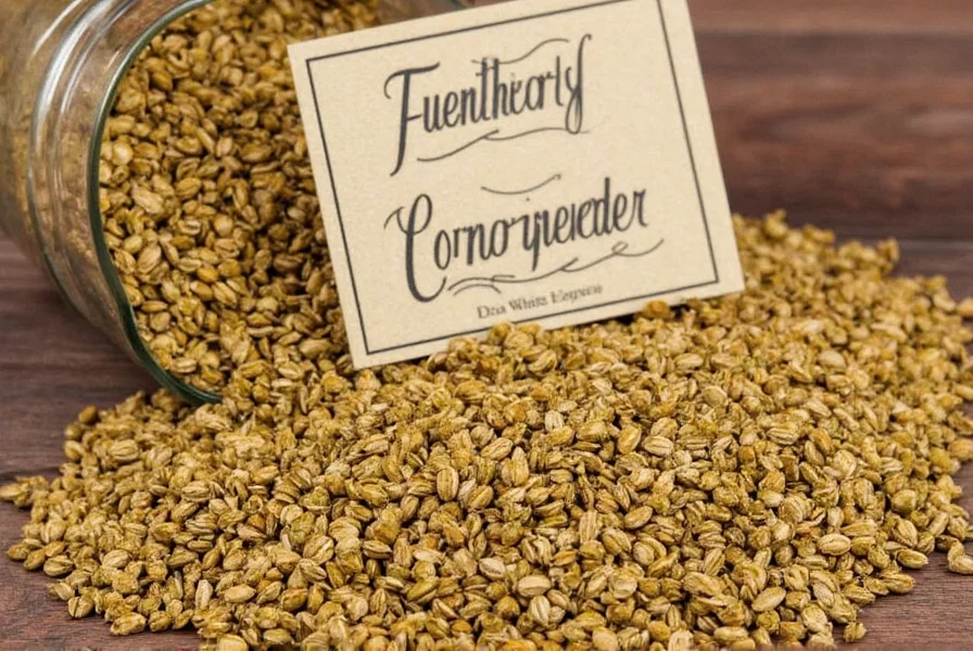 Corriander Seed in a Spice Jar
