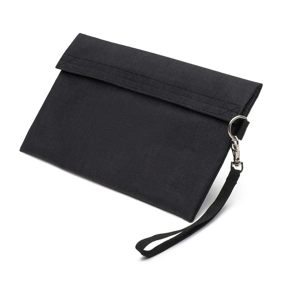 

Smell Proof Bag Mini Travel Pouches Activated Carbon Liner Dual Zipper Long Handle Reinforced Stitches Container Case, Customized color is available