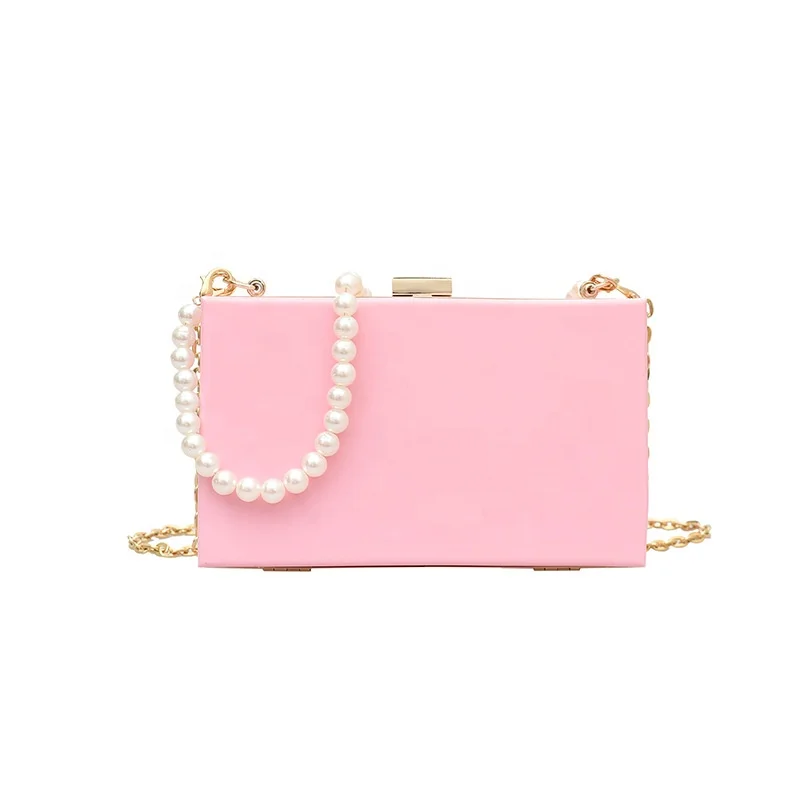 

High Quality Ladies Small Box Bag Cross Chaisn Shoulder Girl Summer Hand Bag Women PVC Jelly Bags Purses Handbag